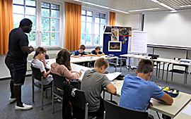 Englisch-Unterricht Unterstufe in der Klasse