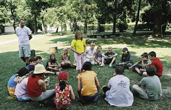 Englischcamp Rahmenprogramm - Gruppenaktivit&auml;t